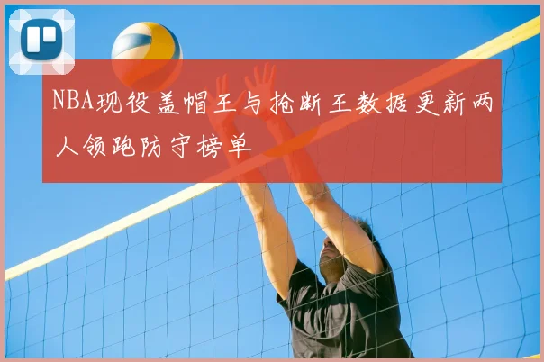 NBA现役盖帽王与抢断王数据更新两人领跑防守榜单