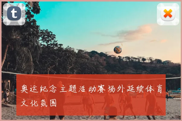 奥运纪念主题活动赛场外延续体育文化氛围